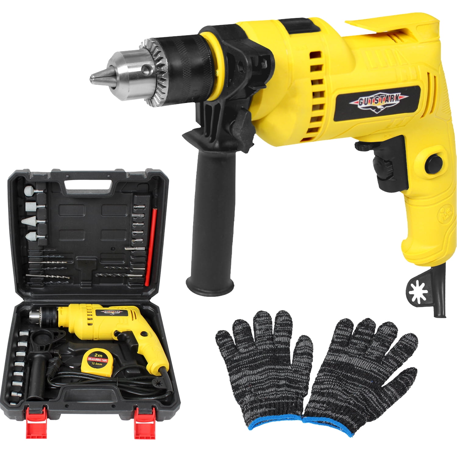 Taladro Rotomartillo Gutstark Home 1/2 710W 3000rpm Kit Herramientas 32pz