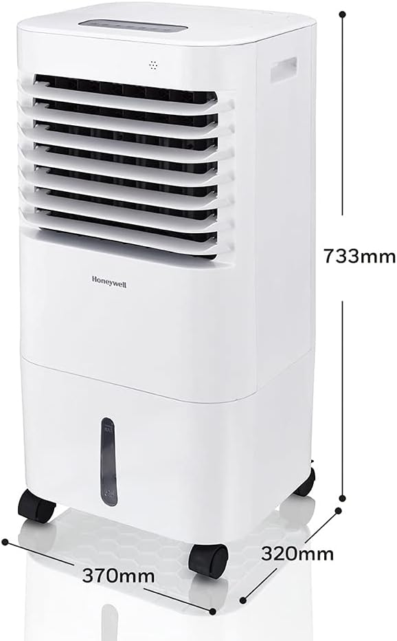 Honeywell Enfriador de Aire CL152 con Ionizador y Panel Antibacterial. 15 litros. Enfría hasta 19 m2