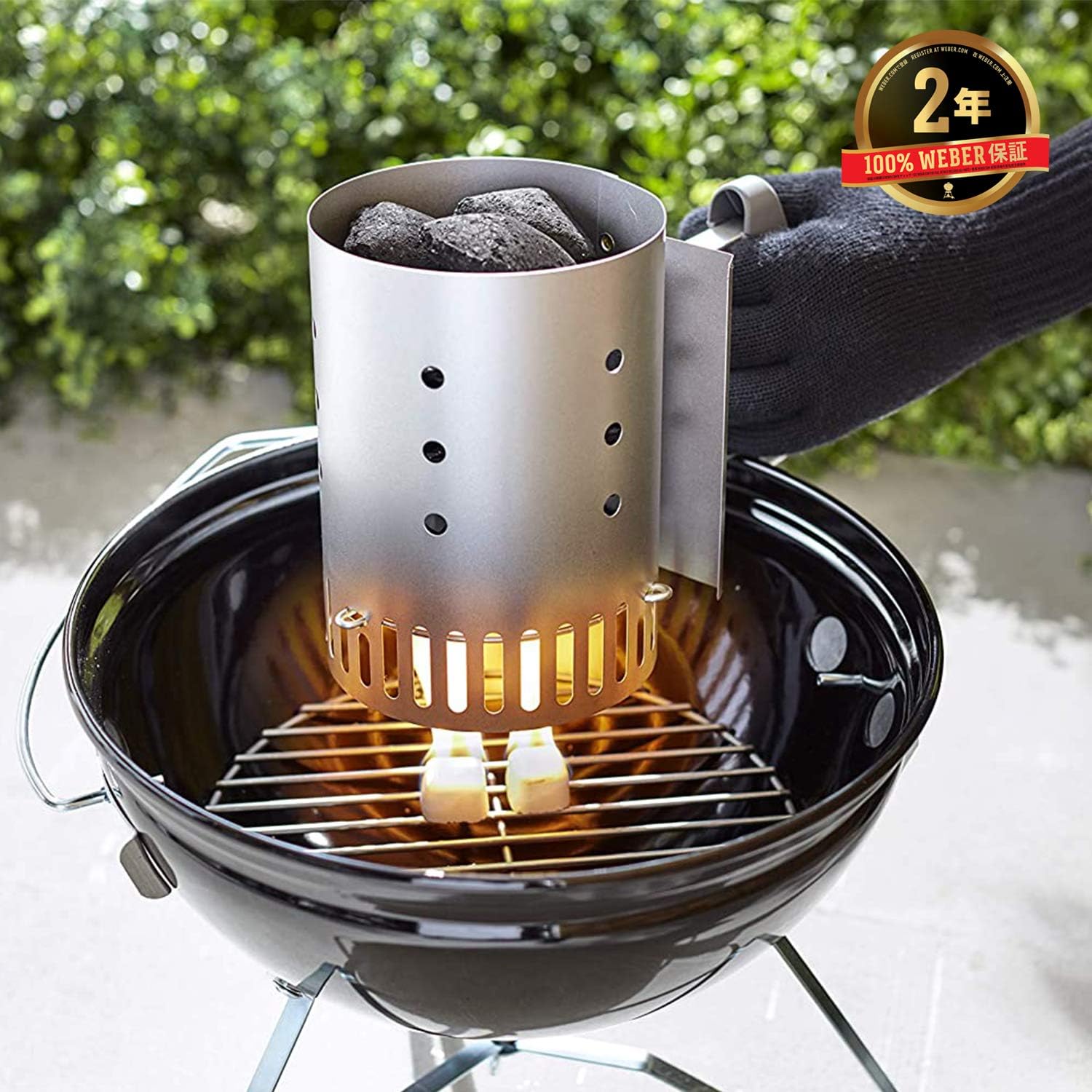 Weber, Asador Original Kettle Premium 22 Negro Adulto Unisex, Negro (Black), Pulgadas Premium