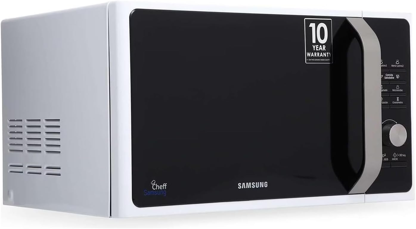 Samsung Ms32F303Taw/Ax Horno De Microondas Con Ceramic Inside, Color Blanco