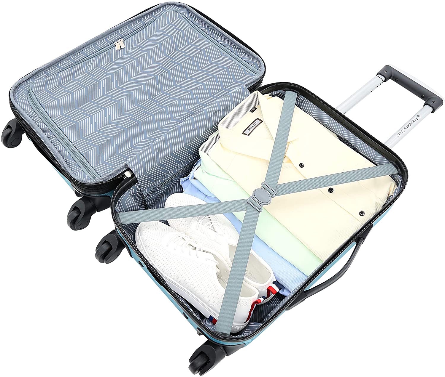 Equipaje giratorio extensible duro de Travelers Club Chicago-----Máscara para ojos