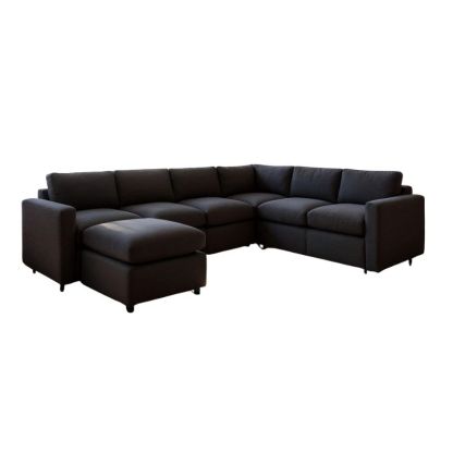 Sala Seccional Modular Esquinera 6 Plazas + Otoman | Moderna