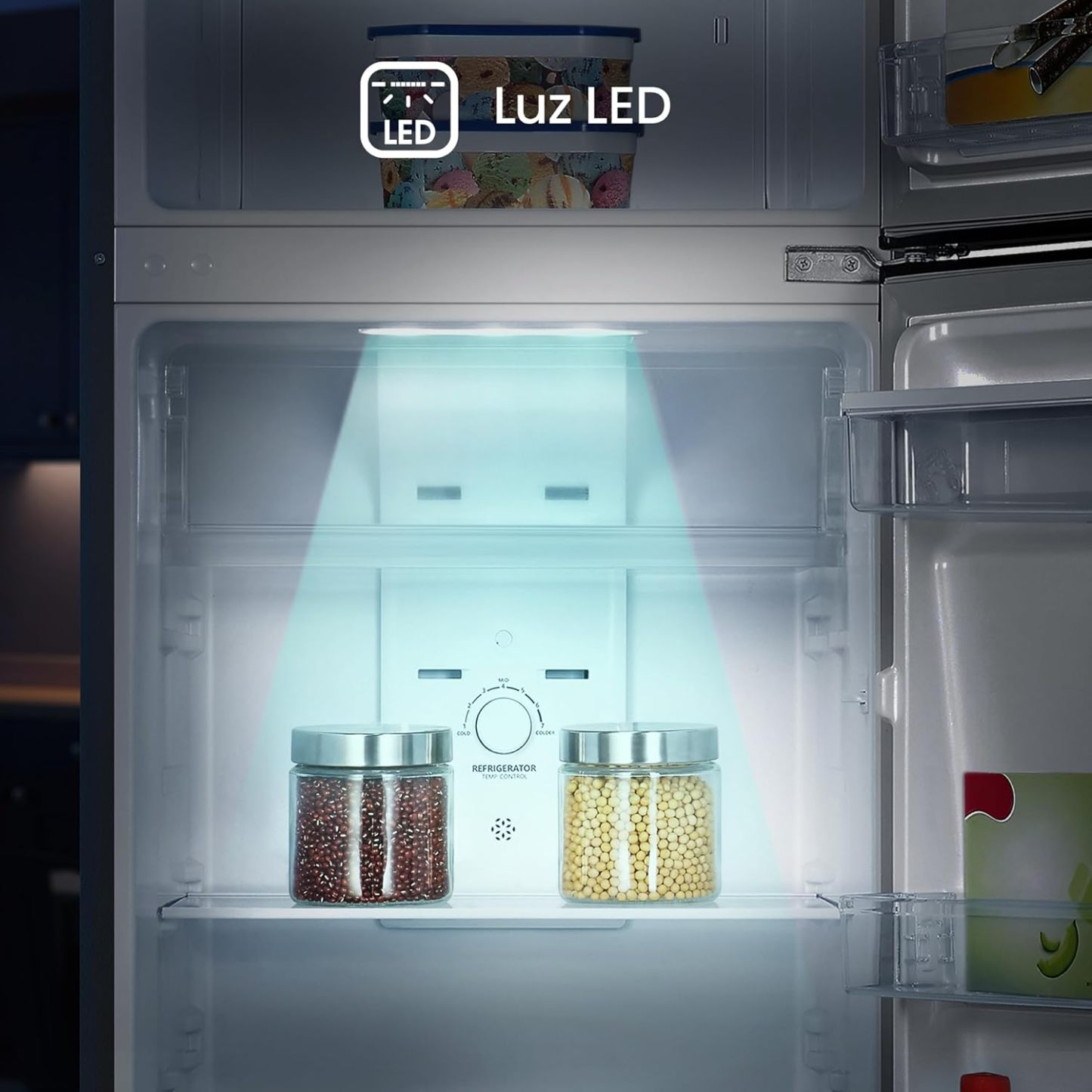 Refrigerador Top Mount Hisense 9 Pies Cúbicos Tecnología No Frost RT90N6WKX2