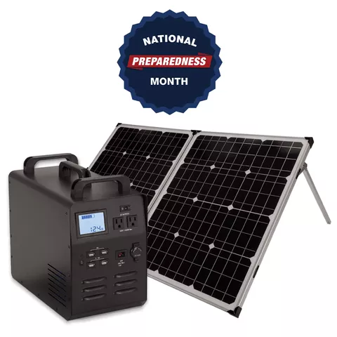 GENERATOR WITH 5000 CHARGE CYCLES – WITH SOLAR PANELS