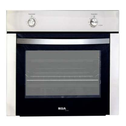 Combo Parrilla a Gas 4 Quemadores Acero Inox, Campana Cristal 60 cm y Horno a Gas LP para Empotrar 60 cm Acero Inox. Disa Home PAEM4/CAMPC60C/HGEMP24AI