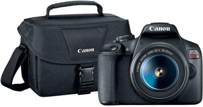Canon T7 18-55 + 200ES + Curso ABC de la Fotografía Oficial Mexicana, Black