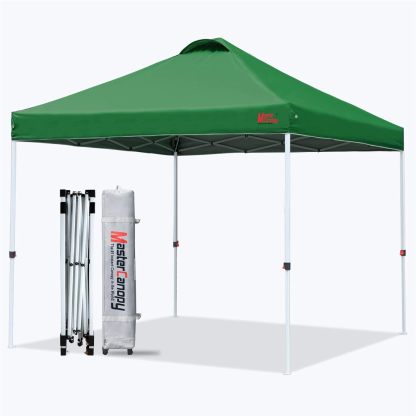 MASTERCANOPY - Tienda de campaña Comercial instantánea con Bolsa con Ruedas, 4 Sacos de Arena para toldo, 4 estacas (Blanco)