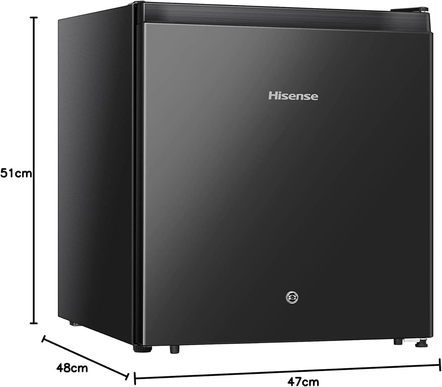 Hisense RR16D6AGX1 Frigobar 1.6 p3 Color Silver Nueva plataforma 2022