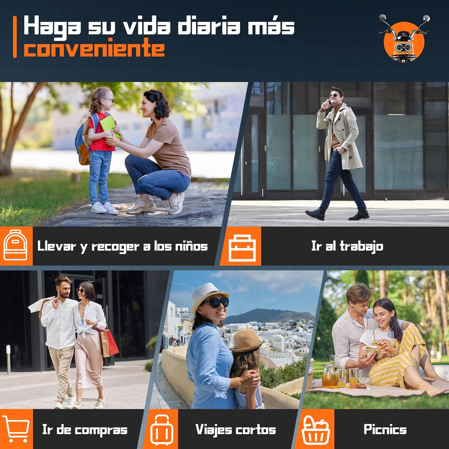 HONEYWHALE KC PRO Bicicleta Electrica para Adultos, Moto Electrica con Alarma, Potencia Motor Hasta 800W, Velocidad Máxima 45KM/H, Autonomía 60KM, Compatible con Desbloqueo NFC