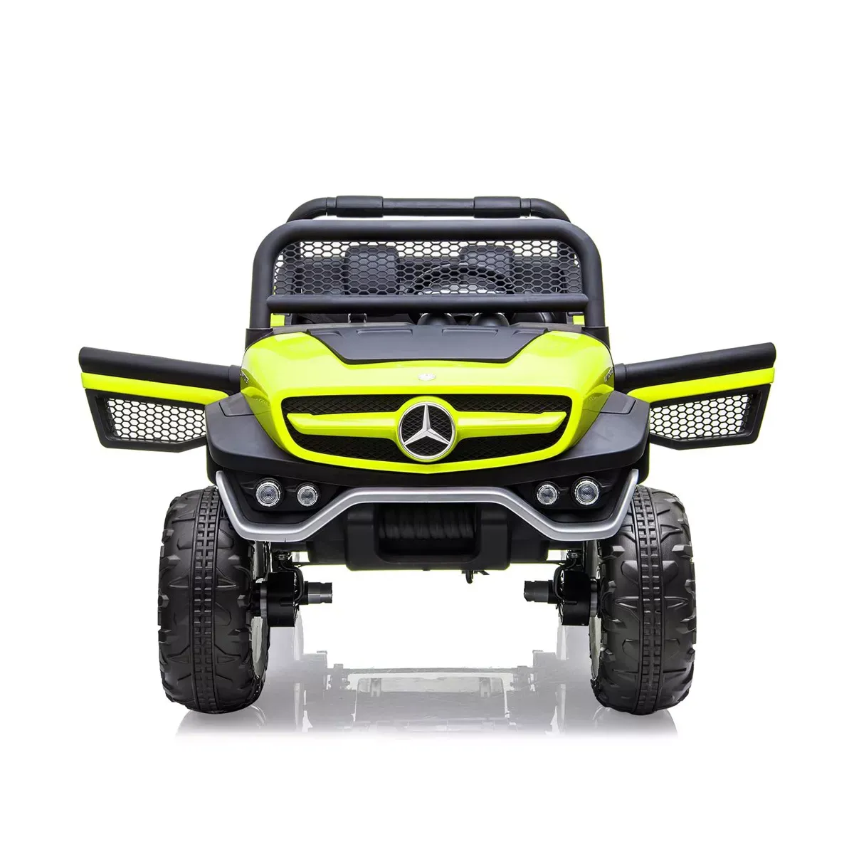 Camión de paseo de 24V para niños, coche eléctrico de 2 plazas con licencia Mercedes Benz para niños pequeños, juguete para montar con Control remoto