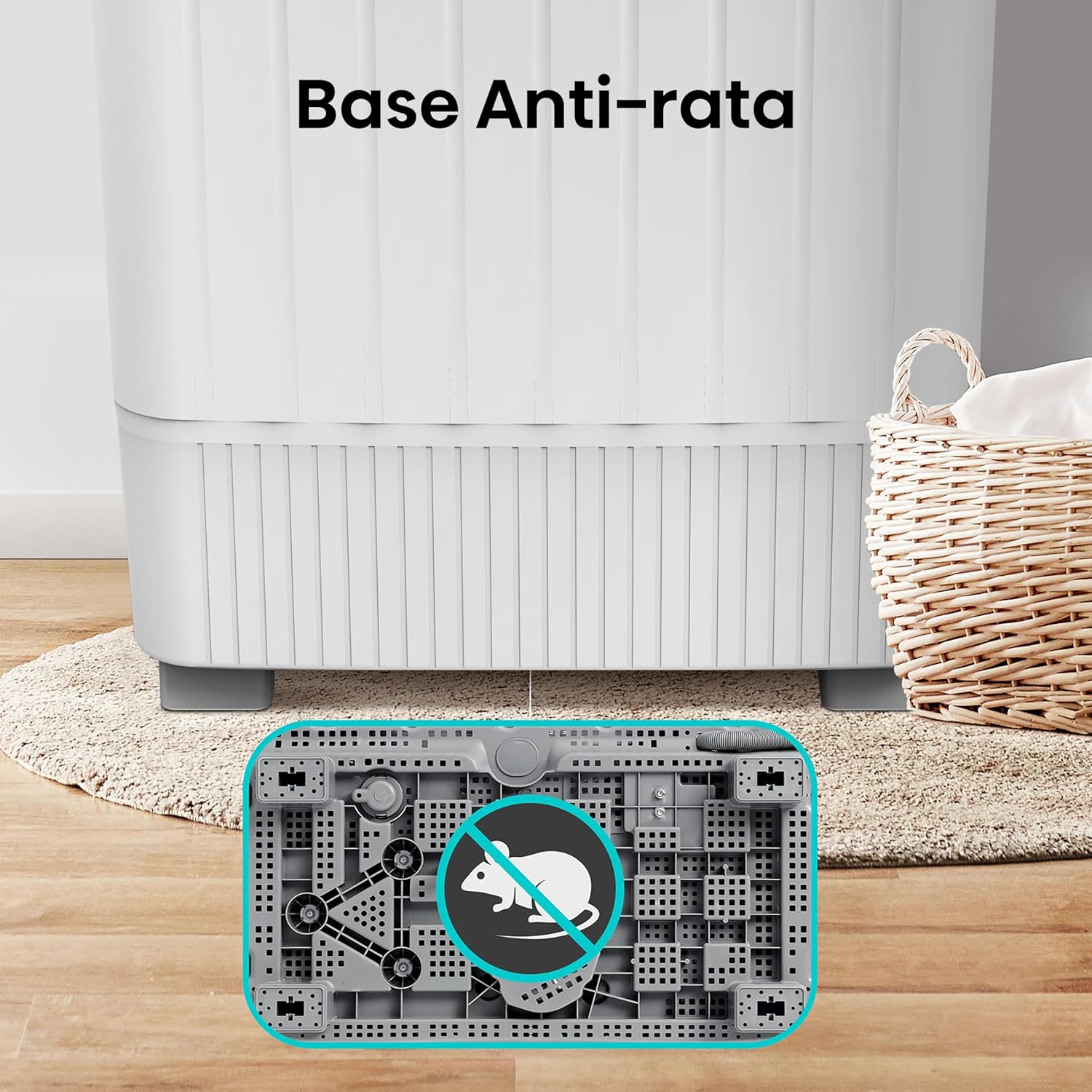 Hisense WSA1102PCN Lavadora Semiautomätica Doble Tina 11 Kg, Blanco/Gris