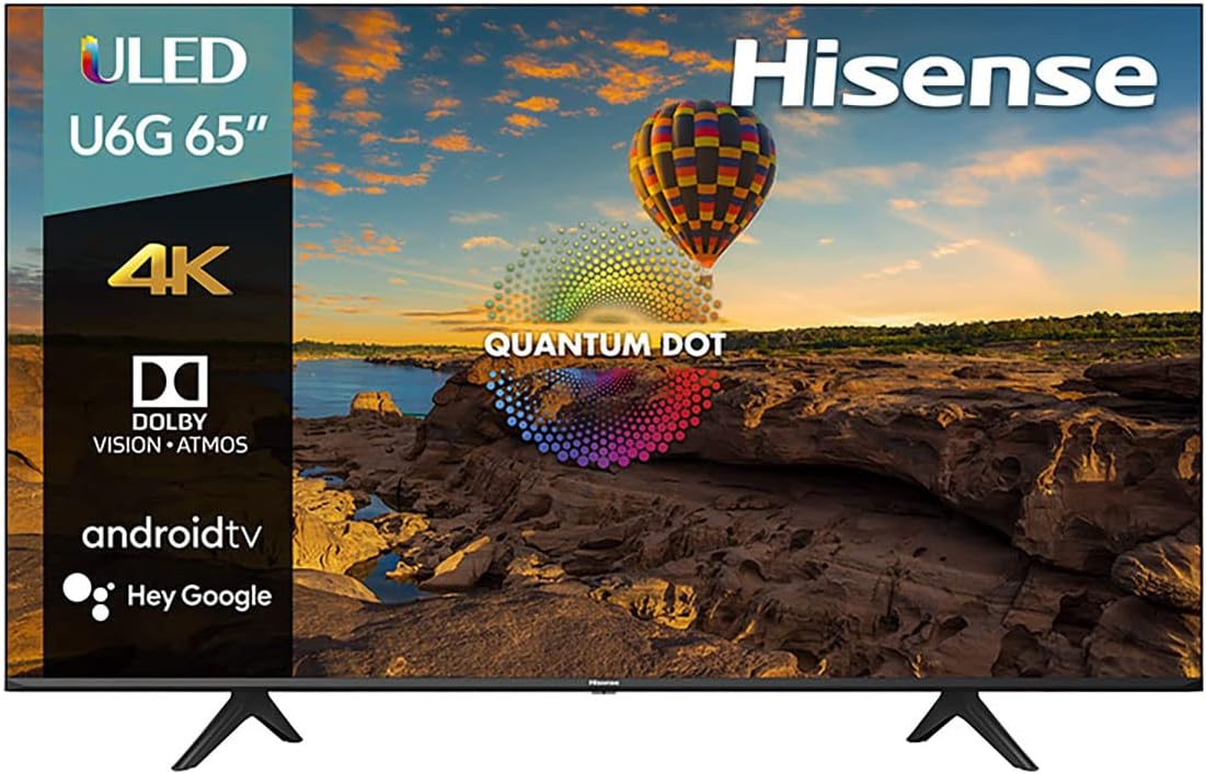 Hisense Pantalla QLED de 43" 43QD6N Google TV Works with Alexa 2024