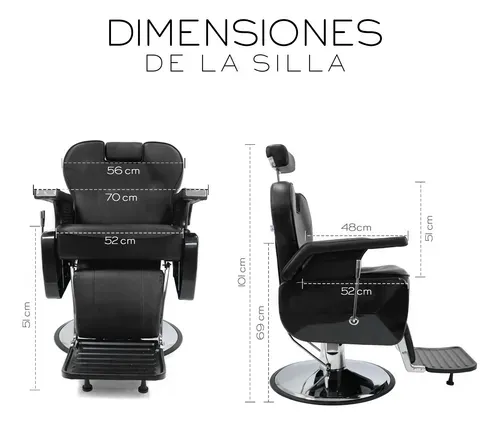 Sillón Silla Barbero Barberia Estética Peluquería Neumático
