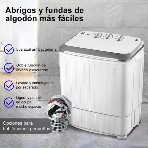 Lavadora Semiautomática 2 Tinas Blanca 9kg 110v-127v