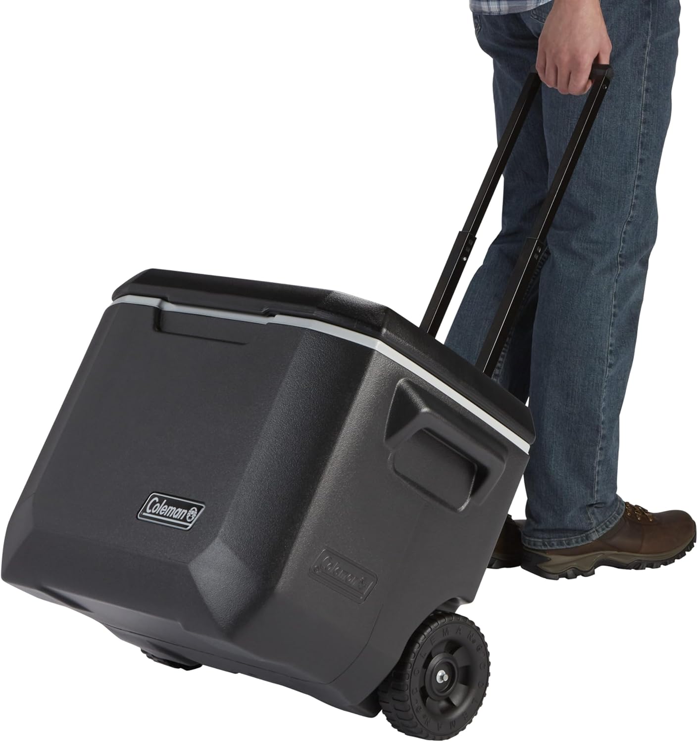 Coleman - Enfriador portátil con Ruedas Xtreme de 50 Cuartos de galón con Ruedas, Enfriador Duro con Ruedas Que Mantiene el Hielo hasta 5 días