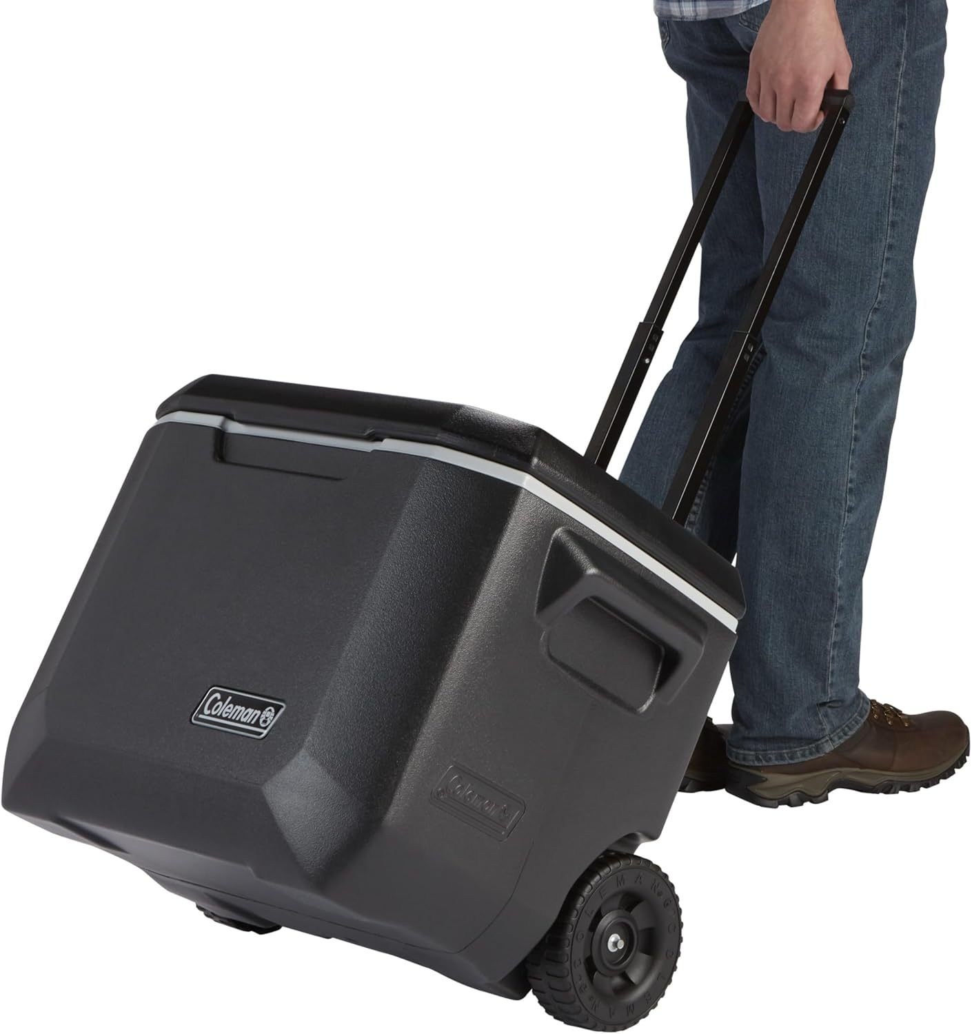 Coleman - Enfriador portátil con Ruedas Xtreme de 50 Cuartos de galón con Ruedas, Enfriador Duro con Ruedas Que Mantiene el Hielo hasta 5 días