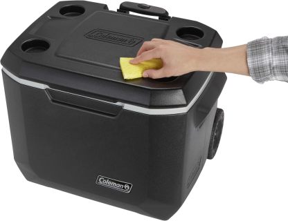 Coleman - Enfriador portátil con Ruedas Xtreme de 50 Cuartos de galón con Ruedas, Enfriador Duro con Ruedas Que Mantiene el Hielo hasta 5 días