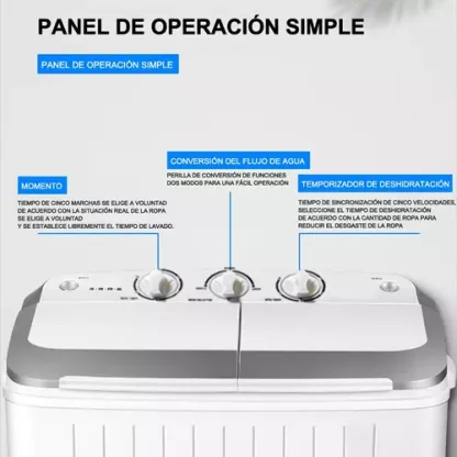 Lavadora Semiautomática 2 Tinas Blanca 9kg 110v-127v