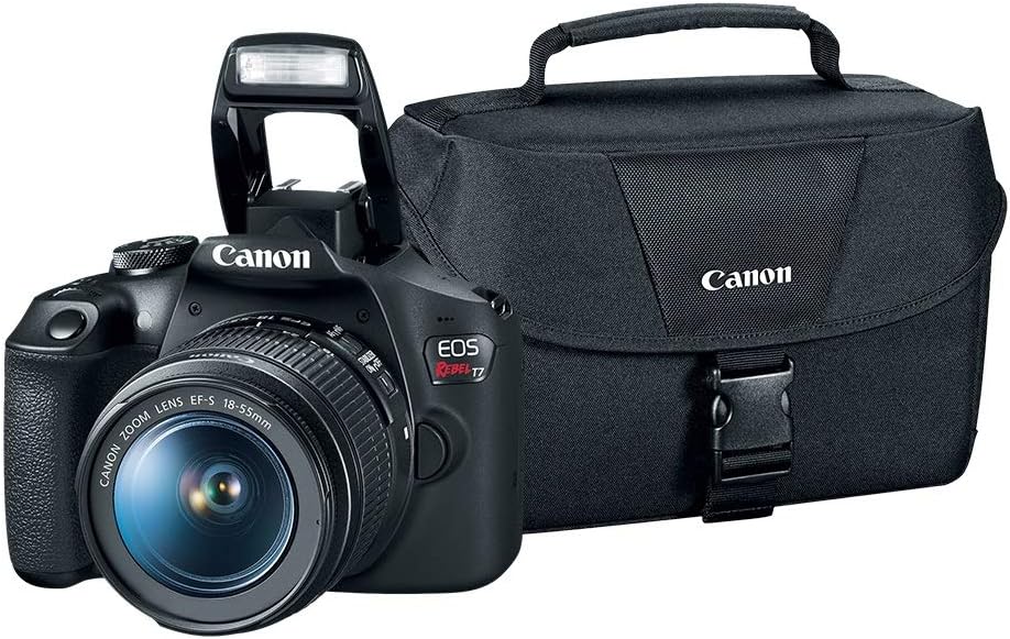 Canon T7 18-55 + 200ES + Curso ABC de la Fotografía Oficial Mexicana, Black