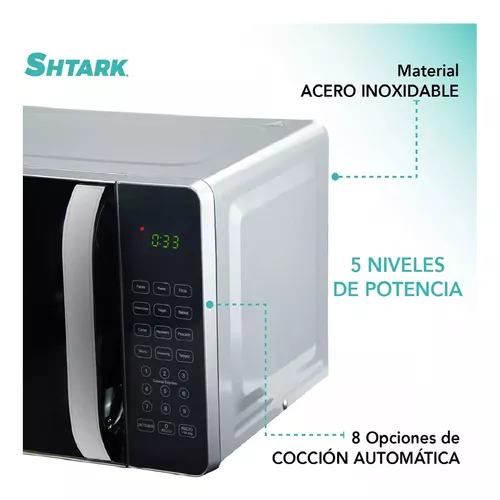 Horno De Microondas 7 Pies 20 Lts Acero Inox Espejo 120v 700w Shtark
