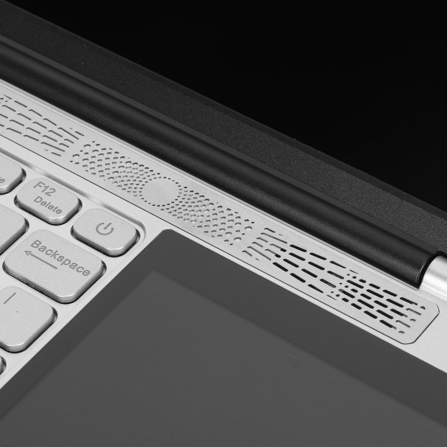 Haofy Laptop de Pantalla Doble, 1280x800 Pantalla Táctil IPS de 7 Pulgadas 16GB HD Laptop Plata Desbloqueo de Huellas Dactilares para Negocios para 11 (16GB+1TB Enchufe de EE. UU.)