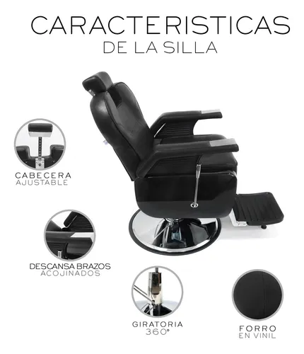 Sillón Silla Barbero Barberia Estética Peluquería Neumático