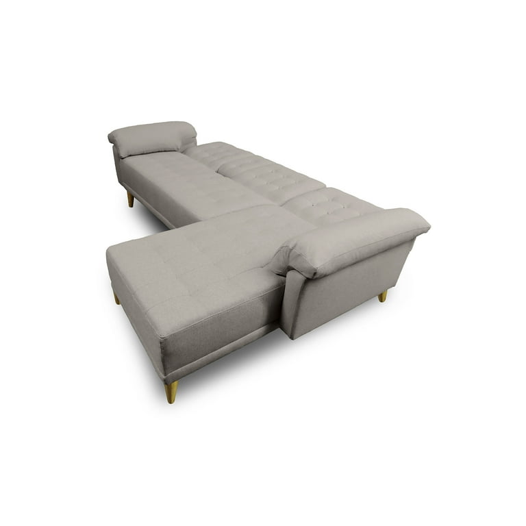 Sala Modular Reversible De Lino Gris ClaroModelo Brunello