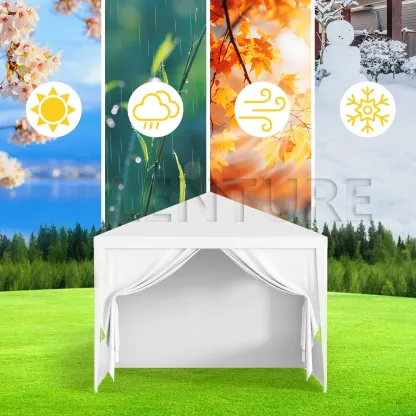 Carpa Toldo Reforzado Impermeable Jardin Lona Blanco 3 X 6