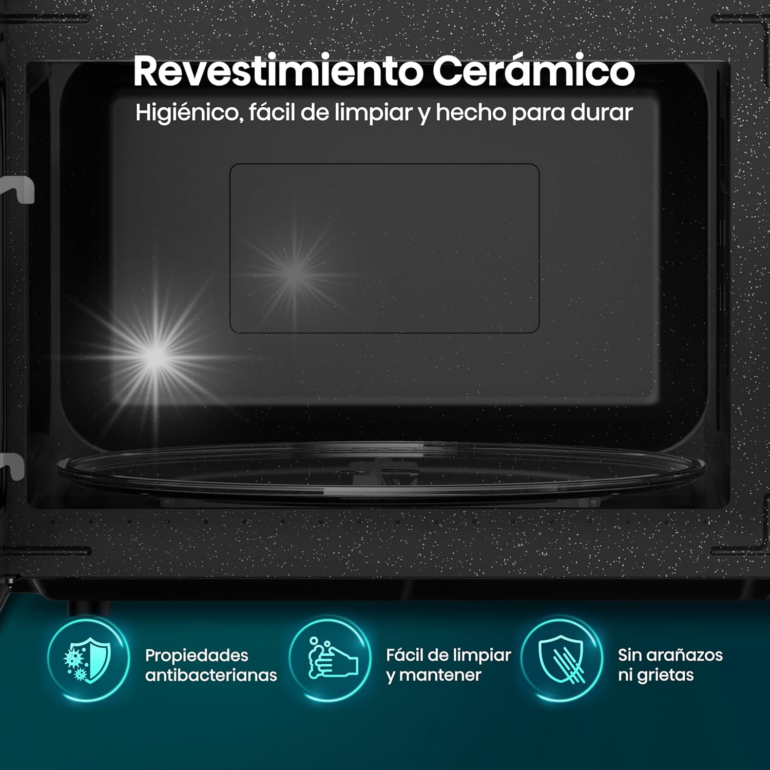 Horno de Microondas Hisense, 1.1 Pies Cúbicos, 10 Niveles de Potencia, Color Gris, Modelo HMMG3010SMG