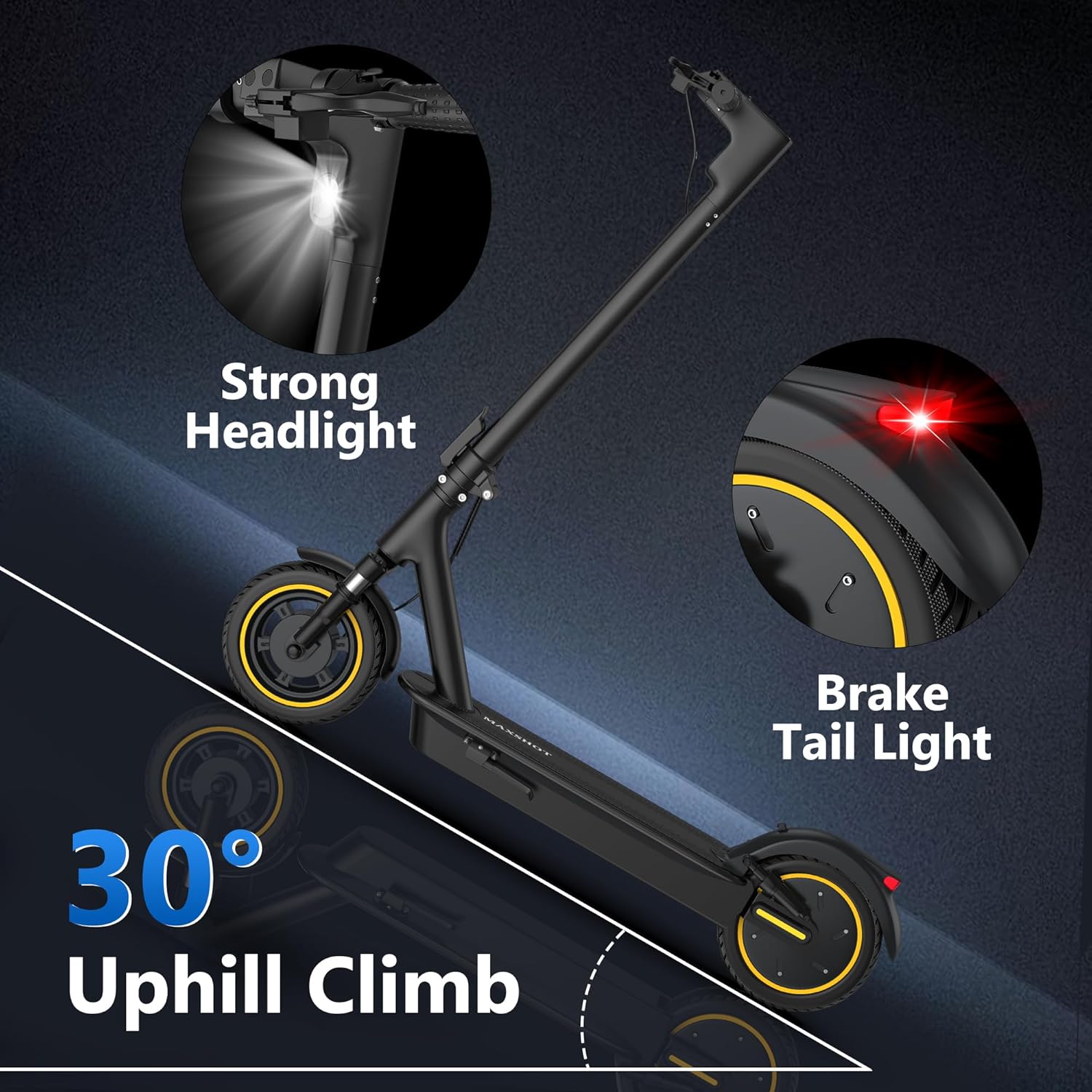 Patinete eléctrico para adultos, neumáticos de 8,5/10/14 pulgadas, velocidad de 19/22 mph, motor de 350W/500W, autonomía de 21-28 millas, patinete eléctrico plegable con doble suspensión.