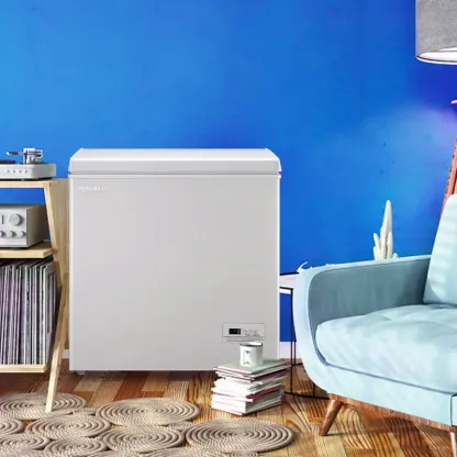 CONGELADOR VERTICAL DEMULLER 5.0 CU.FT. Congelador superior de apertura superior Congelador compacto Congelador arcón con cesta de almacenamiento extraíble para cocina doméstica Garaje