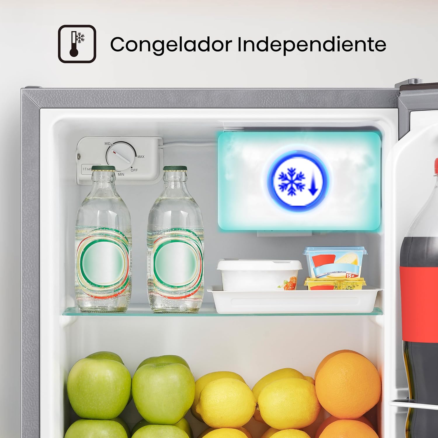 Hisense RR16D6AGX1 Frigobar 1.6 p3 Color Silver Nueva plataforma 2022