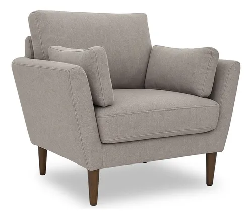Sillón Sofá Individual Sala Malaga Color Taupe