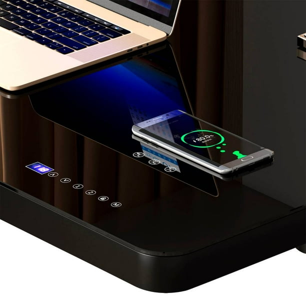 Escritorio Sam's Club con Cargador Inalámbrico GSA-25389LSF Negro