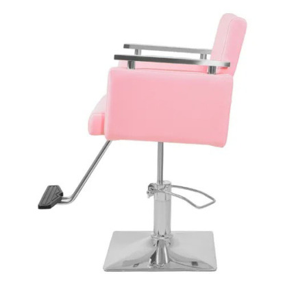 Sillon Silla Barberia Estetica Cuadrada 360° Moderna Color Rosa Tipo de respaldo Fijo Nanofort