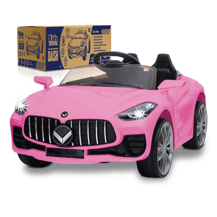 Kids House Carro Montable para Niños DASH, con Luz, Música USB MP3, Educación Temprana, Batería Dual 6V, Diseño Compacto y Seguro