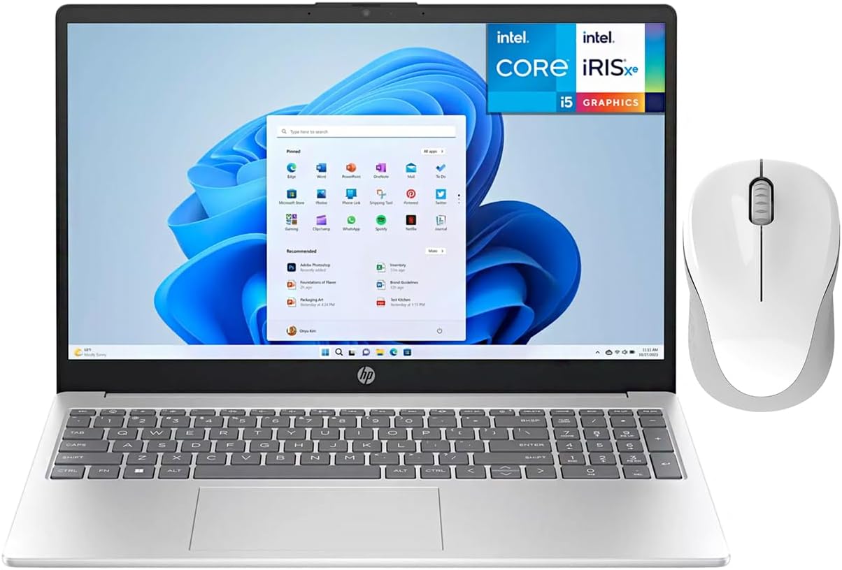 HP Laptop 15 Intel Core i5 1235U 16GB RAM 256GB SSD 15.6" Windows 11 Home Teclado en Ingles + Mouse DXT