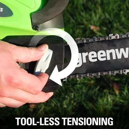 GreenWorks 20262 G-MAX 40V 12-Inch Cordless Chainsaw, 2AH Battery and a Charger Included