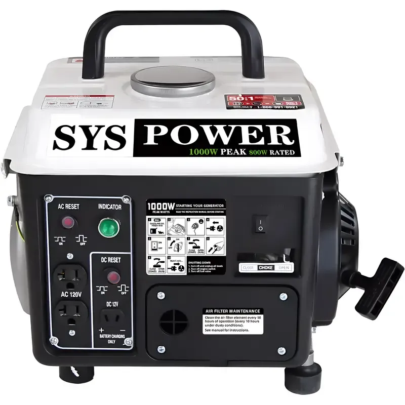 Generador portátil de 1000 W, generador pequeño para acampar al aire libre, ultraligero, compatible con la EPA