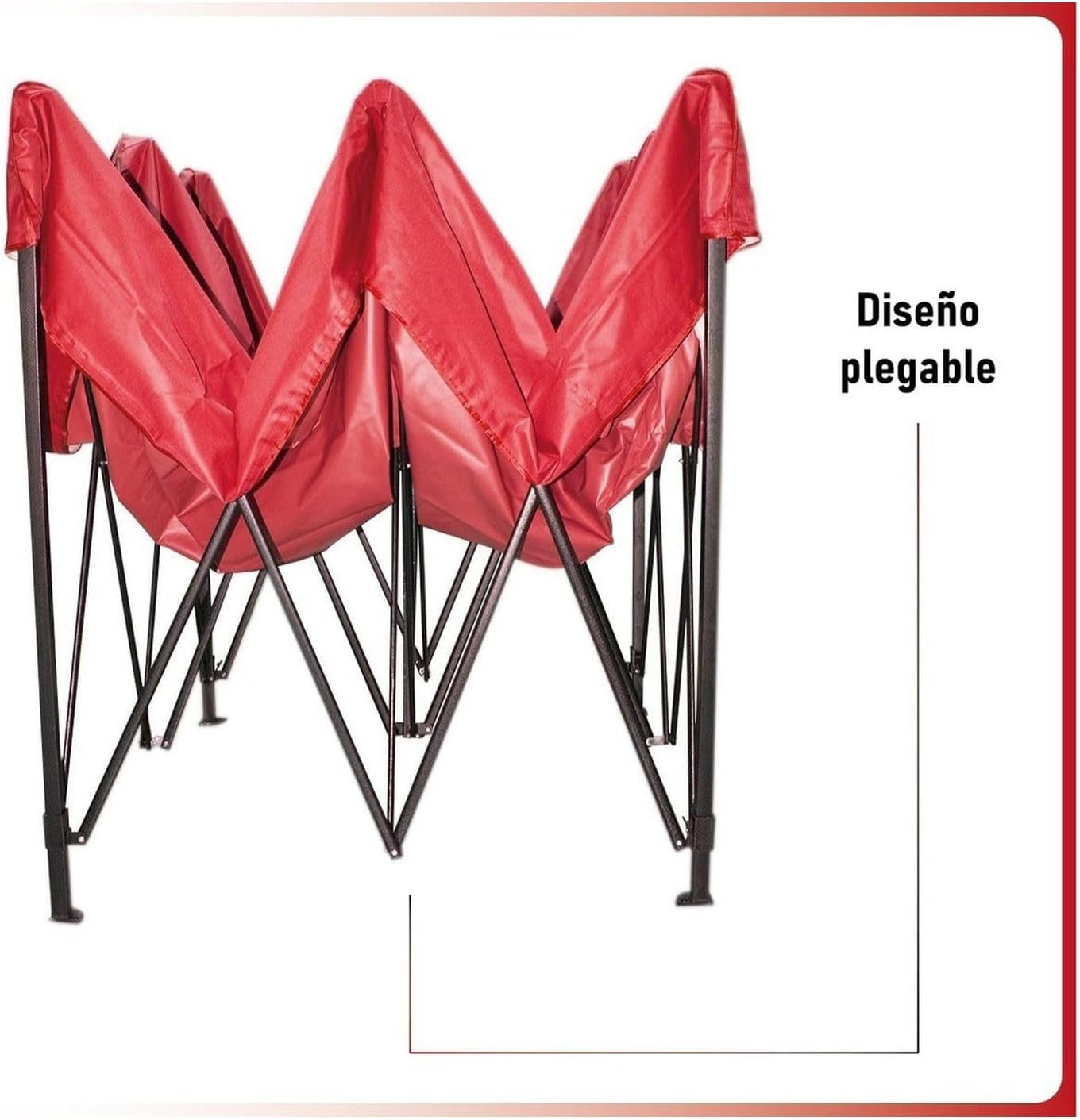RACK & PACK Carpa 3x3 para Exteriores Lona Jardin Toldo Retractil Estructura de Acero Plegable 3 Ajustes de Altura Impermeabilidad 600D Premium Campismo Facil Armado Fiesta Reunión (Verde)