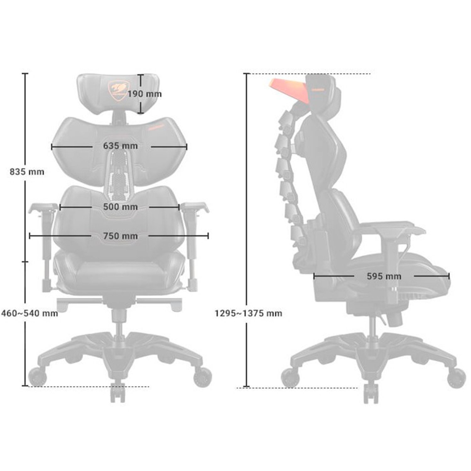 Silla profesional GAMER Cougar Terminator.