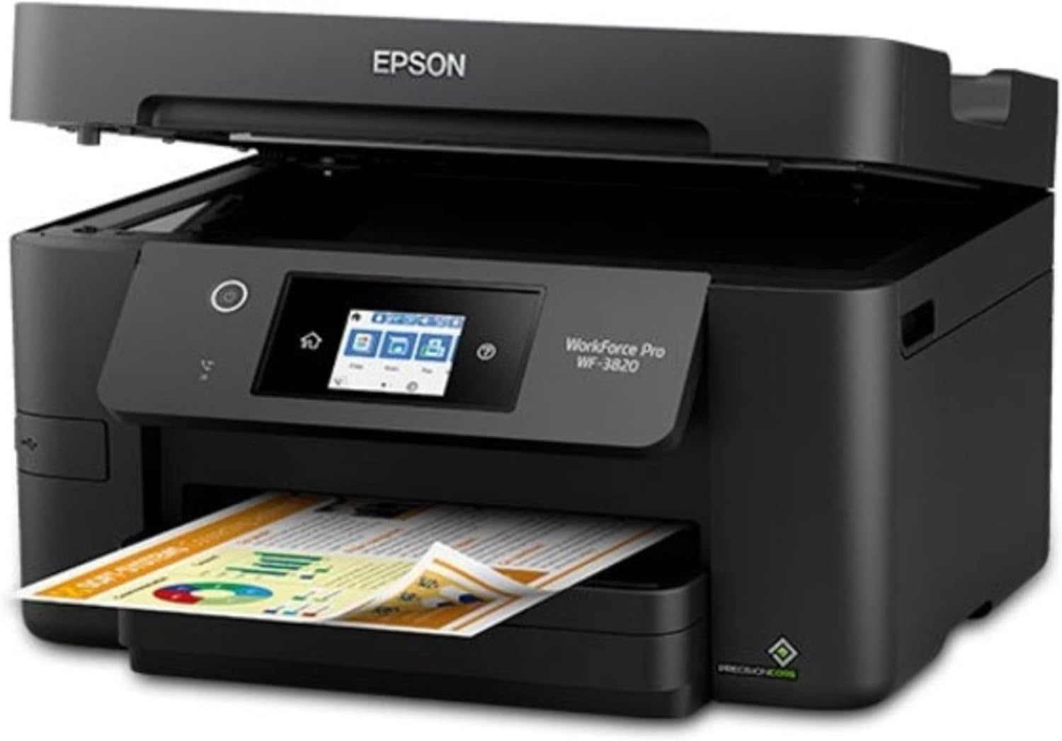 Impresora de inyección de tinta en color inalámbrica todo en uno Epson® Workforce® Pro WF-3820