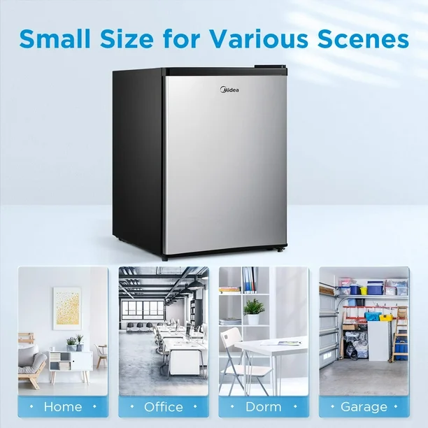 Frigorífico Midea WHS-87LSS1 70L Acero Inoxidable