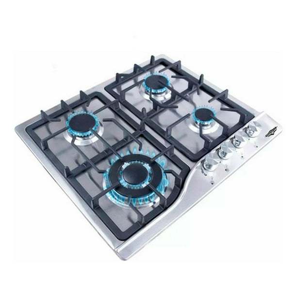 Parrilla Gas 4 Quemadores Gutstark Home Acero Inox Hogar Empotrable