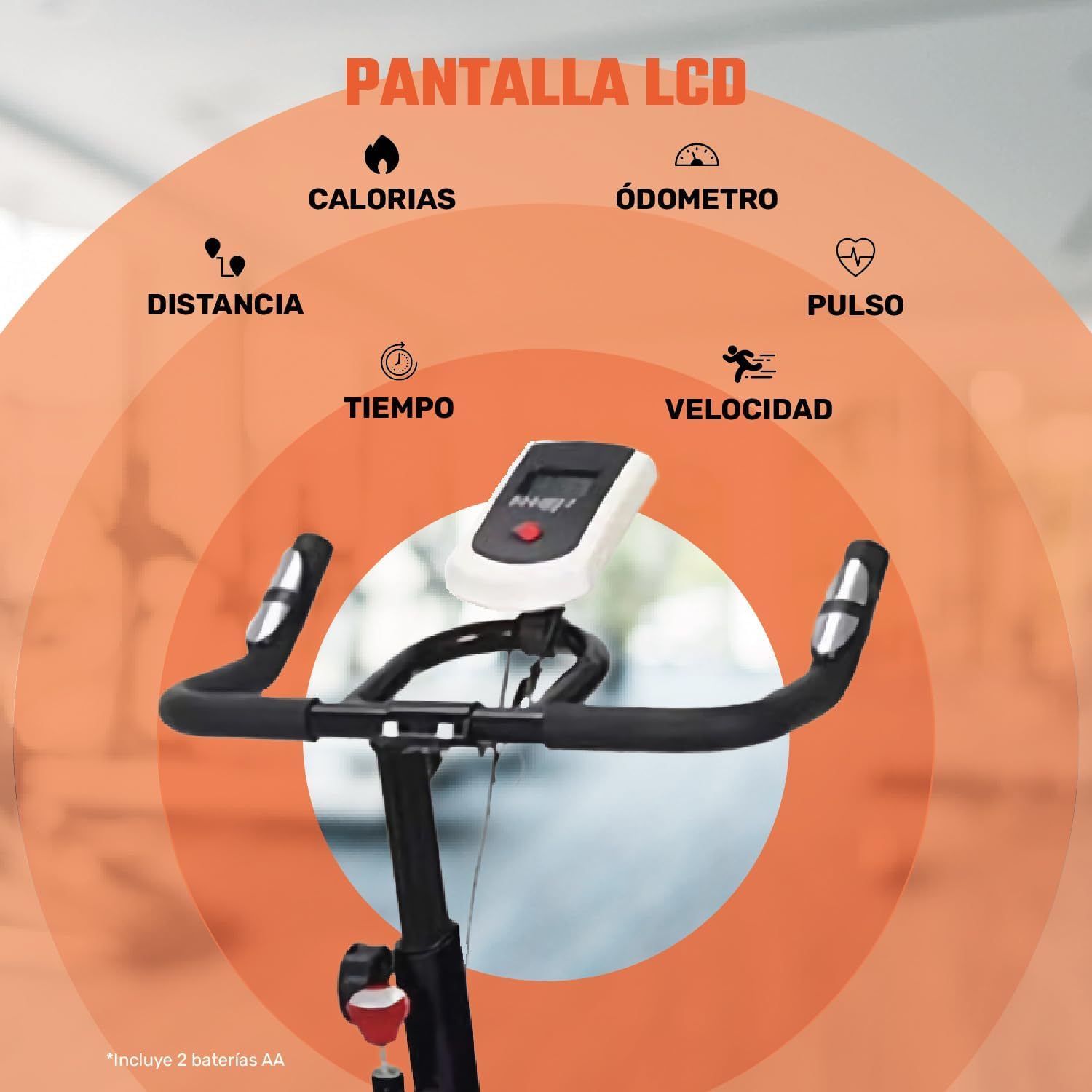 CENTURFIT Bicicleta Fija 6 kg Bicicleta Spinning Rueda 6 Kg Excelente Calidad Bicicleta Estacionaria Ajustable Bicicleta Estatica Pantalla Bicicleta Fija Para Ejercicio