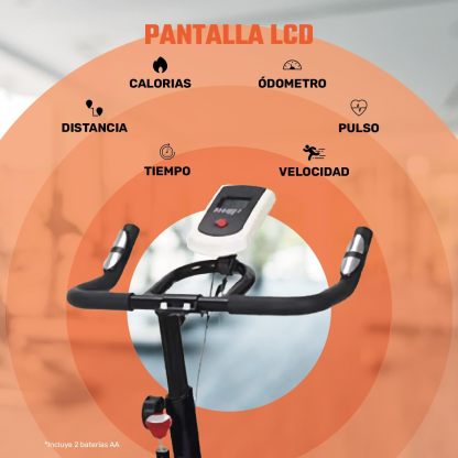 CENTURFIT Bicicleta Fija 6 kg Bicicleta Spinning Rueda 6 Kg Excelente Calidad Bicicleta Estacionaria Ajustable Bicicleta Estatica Pantalla Bicicleta Fija Para Ejercicio