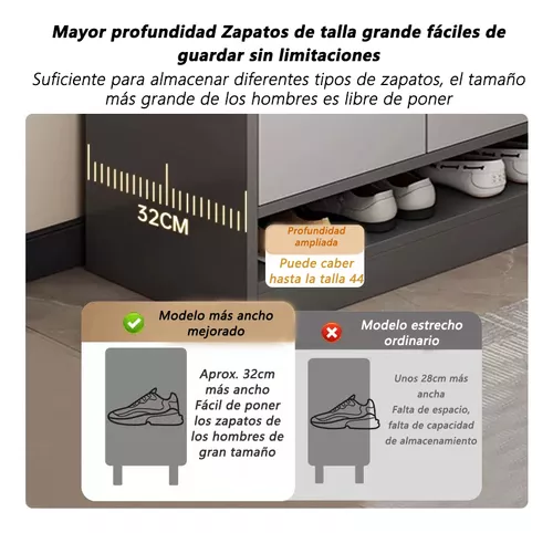 Modernos Zapatera De Madera Organizador Zapatos 4 Puertas