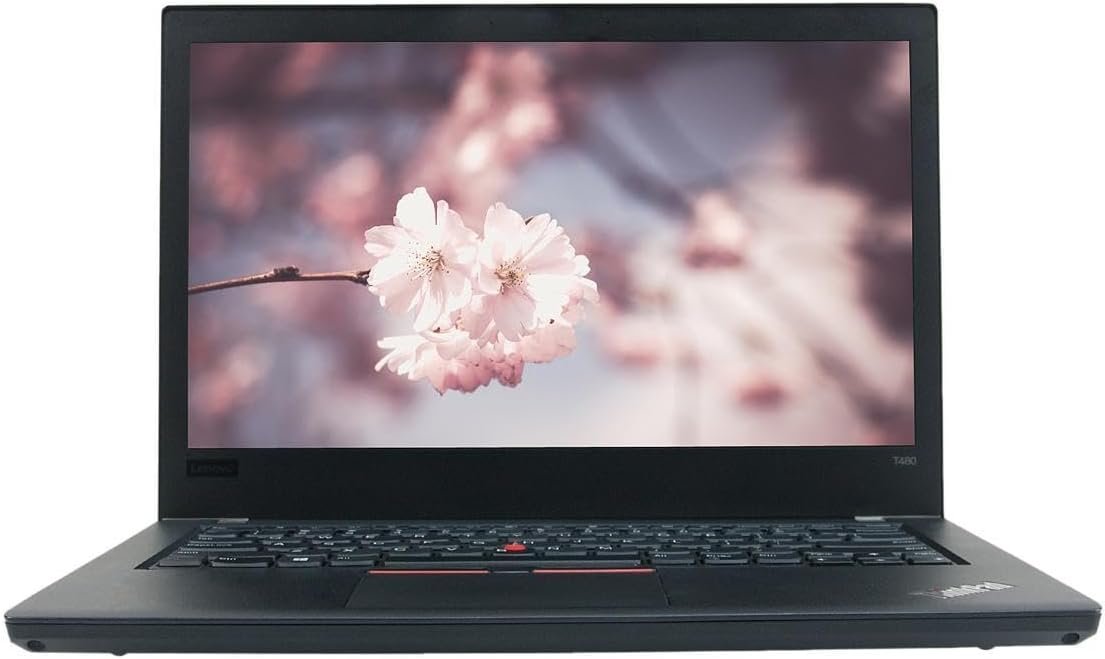 Lenovo ThinkPad T480 Computadora portátil de 14 Pulgadas HD, Intel Core i5-8350, 16 GB de RAM, 256 GB SSD, HDMI, Type-C, USB 3.1, Lector de Tarjetas SD Windows 10 Pro (renovado)