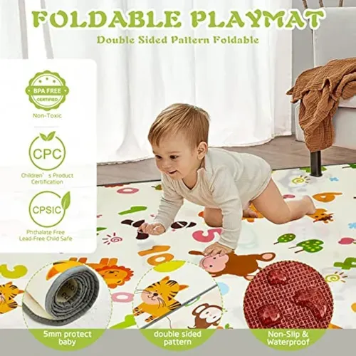 Parque Infantil Con Tapete Para Bebés Y