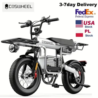 Bicicleta eléctrica Coswheel 48V 20AH Bicicletas eléctricas para adultos Bicicletas de montaña Ebikes Neumáticos gruesos Ciclismo Freno de aceite para exteriores Bicicleta eléctrica